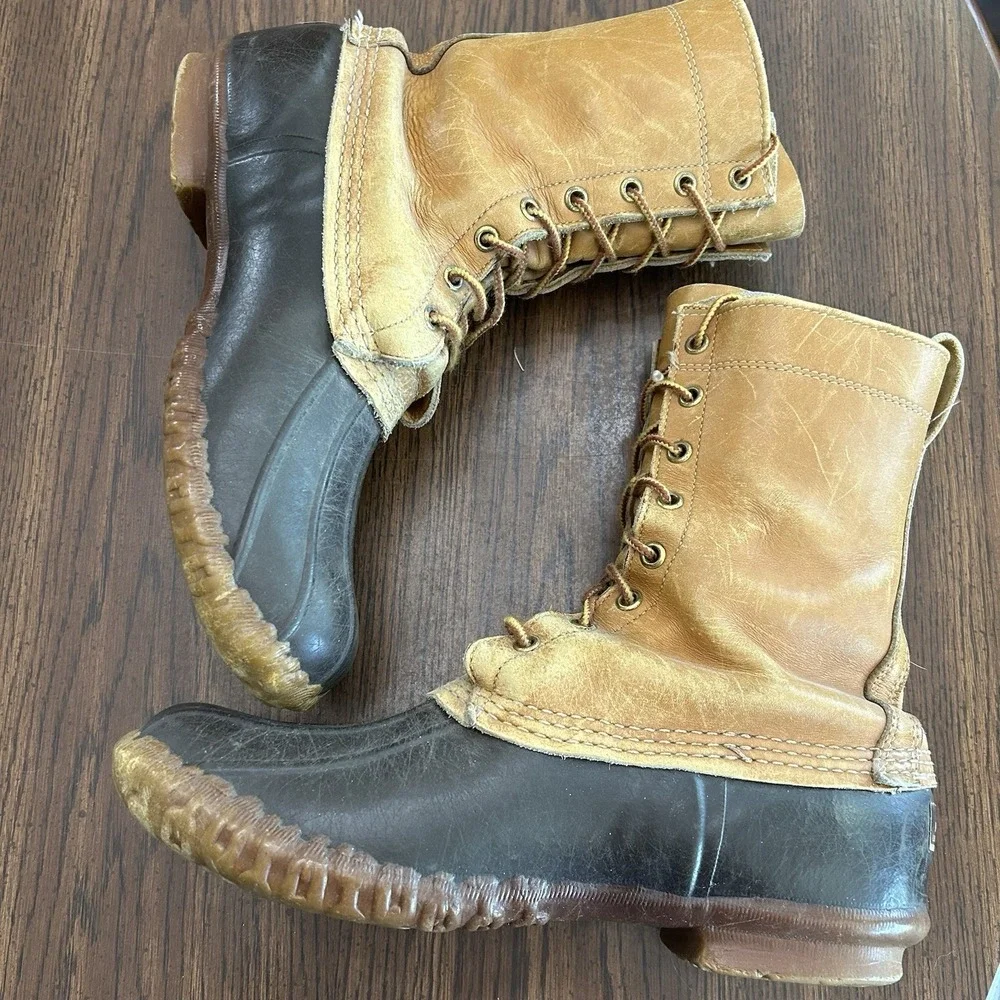 Vintage L.L. Bean Maine Hunting Shoe Duck Boots Made In USA Mens 9 Bean Boot
